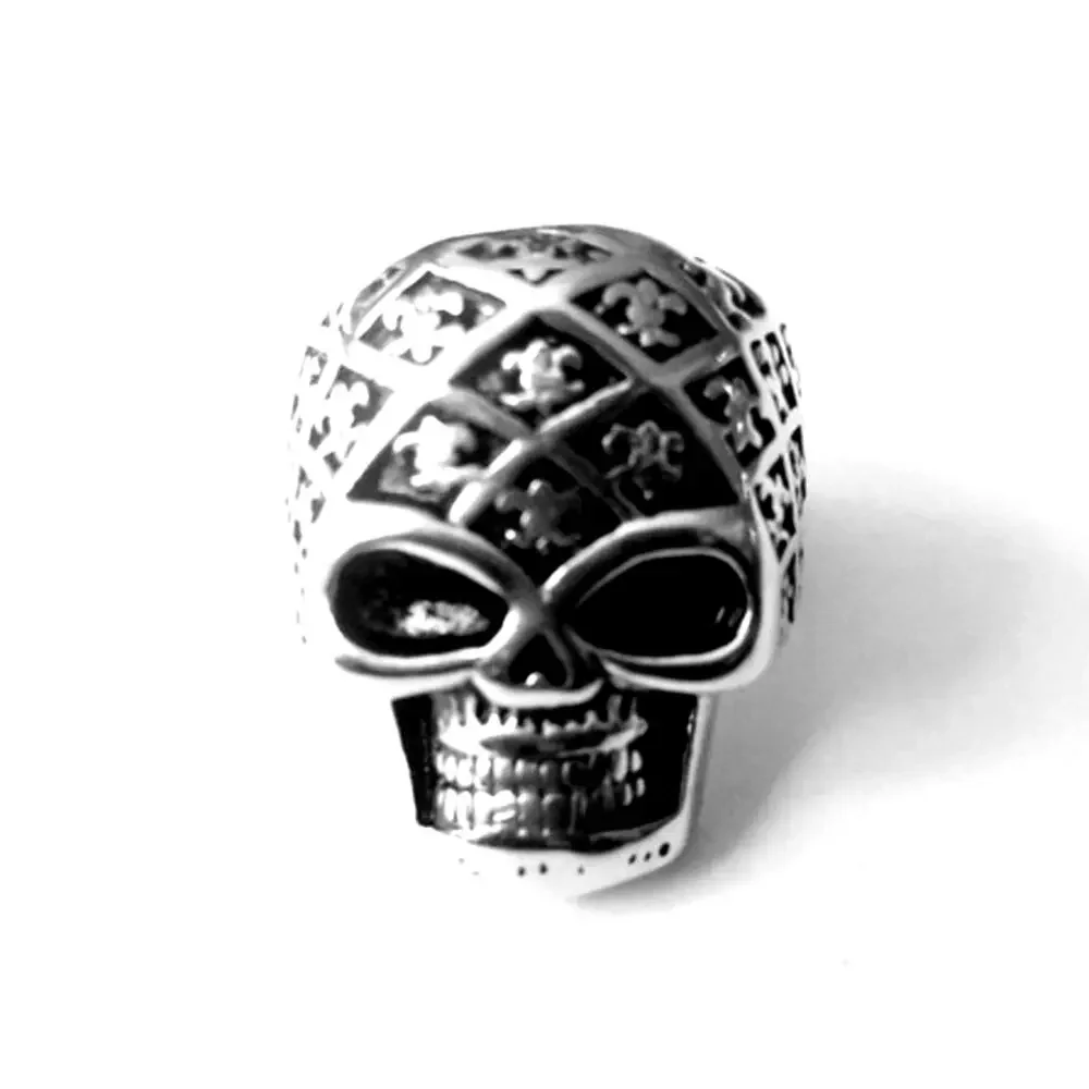 Men’s New stainless steel‎ silver skull biker tarnish resistant ring size 13